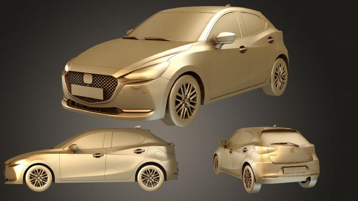 نموذج ثلاثي الأبعاد لآلة CNC السيارات والنقل مازدا 2 2020